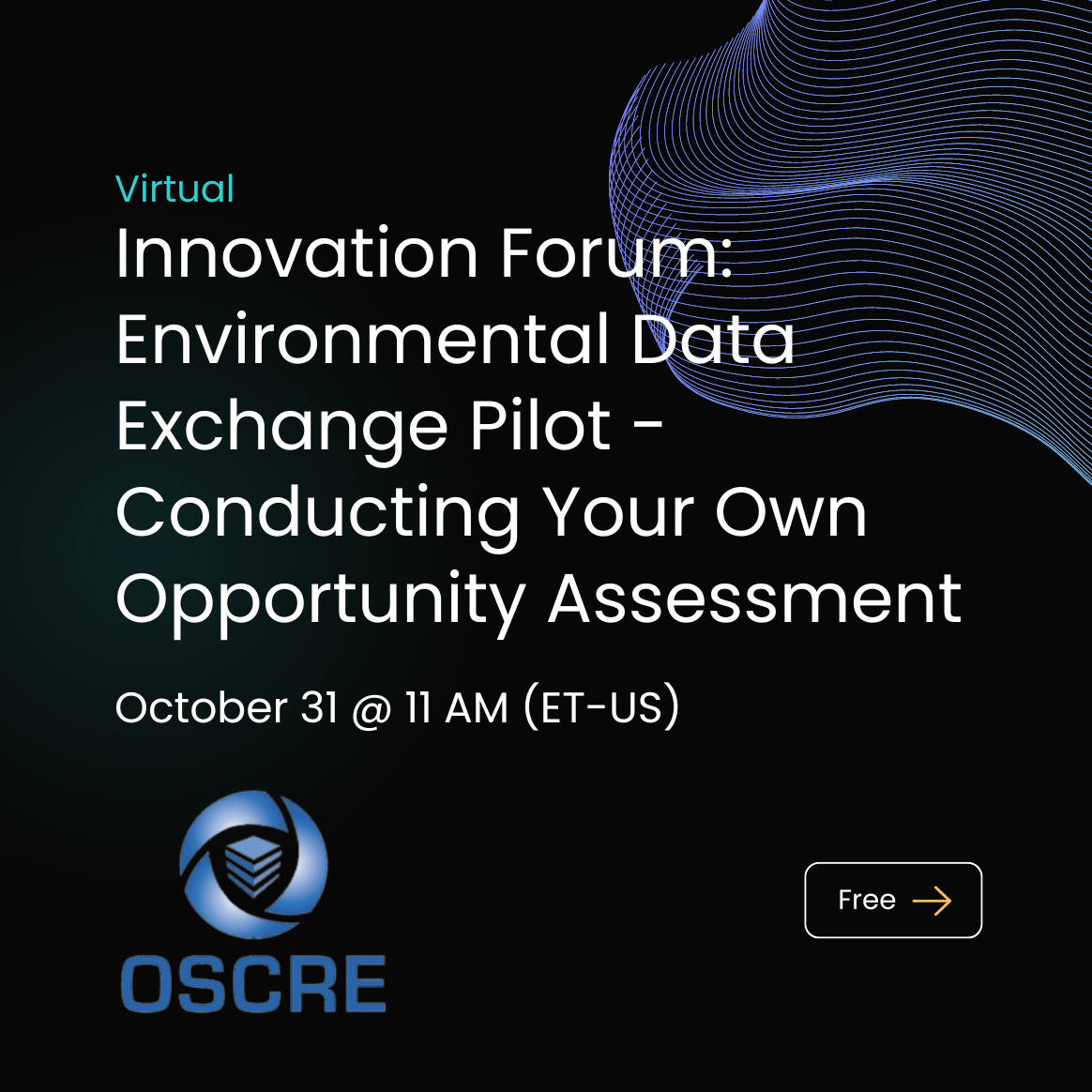 OSCRE - Enviro Data Exchange webinar - tile - Oct. 31